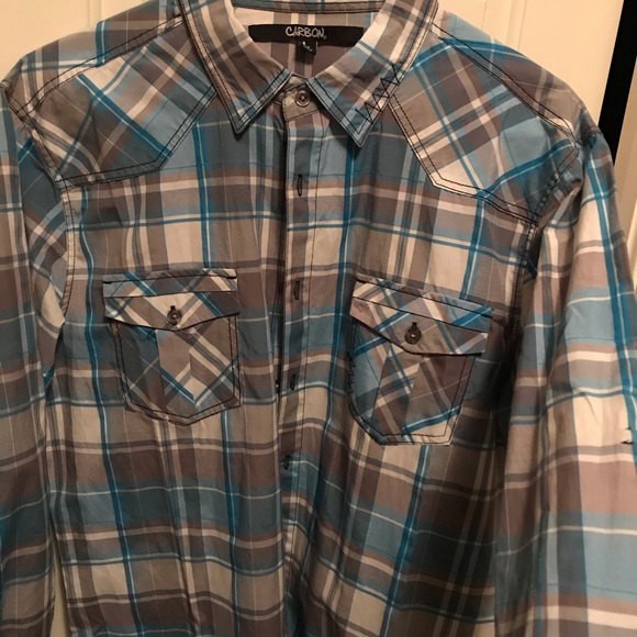 Men’s casual button down. Large. Slim fit. - Picture 3 of 5